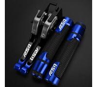 GANDUS Adjustable Brake Clutch Lever for Yamaha R15V3 2017-2025 7/8" 22MM Hand Grips Handlebar Ends Motorcycles(Blue5)