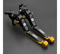 GANDUS for Yamaha TDM850 1991-2002 Motorcycle Accessories Folding Adjustable Brake Clutch Levers Handlebar Grips(Gold1)