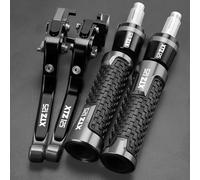 GANDUS Motorcycle Accessories Folding Adjustable Brake Clutch Levers Handlebar Grip for Yamaha XTZ125 2014-2016(Gray2)