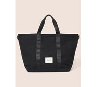 Gandys Havana Zipped 30L Cotton Canvas Weekend Bag in Black Gandys Black