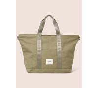 Gandys Havana Zipped 30L Cotton Canvas Weekend Bag in Khaki Gandys Khaki
