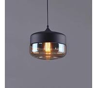 Ganeep Nordic Modern Loft Hanging Glass Pendant Lamp Fixtures E27 E26 LED Pendant Lights for Kitchen Restaurant Bar Living Room Bedroom (Color : Amber-D)