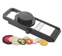 Ganesh Adjustable Plastic Slicer, 1-Piece, Black/Silver