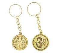 Ganesh Hanuman Keyring Lord Shiva Lakshmi Sai Baba Tirupati Balaji Keychain Metal Golden Hindu God Religious Key Ring Car Key Fob Charm for Bags Purse Luggage Home Decor Diwali Gifts (Laxmi)
