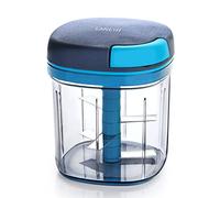 Ganesh Multipurpose Plastic Vegetable Master Chopper with 5 Stainless Steel Blades Blades for Effortlessly Chopping Vegetables and Fruits for Your Kitchen, XL Large Jumbo Chopper (900 Ml)