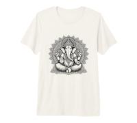 Ganesh Symbol Yoga Hindu Elephant God Ganesha Puja Premium T-Shirt