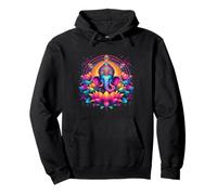 Ganesh Symbol Yoga Hindu Elephant God Ganesha Puja Pullover Hoodie