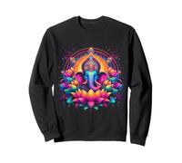 Ganesh Symbol Yoga Hindu Elephant God Ganesha Puja Sweatshirt