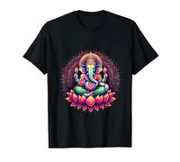 Ganesh Symbol Yoga Hindu Elephant God Ganesha Puja T-Shirt