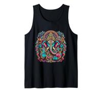 Ganesh Symbol Yoga Hindu Elephant God Ganesha Puja Tank Top