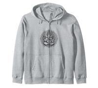 Ganesh Symbol Yoga Hindu Elephant God Ganesha Puja Zip Hoodie