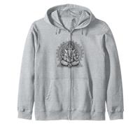 Ganesh Symbol Yoga Hindu Elephant God Ganesha Puja Zip Hoodie