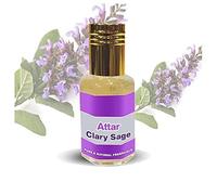 Ganesha Arts Clary Sage Attar/Pure Clary Sage Perfume Fragrance Roll On (100 Milliliter) (10 ML)