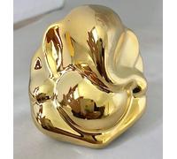 Ganesha Car 8cm Gold Statues Hindu God Elephant Diwali Pooja Ganpati