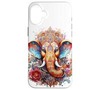 Ganesha Hindu God Spiritual Elephant Meditation Chakra Yoga Case for iPhone 16 Plus