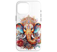 Ganesha Hindu God Spiritual Elephant Meditation Chakra Yoga Case for iPhone 16 Pro Max