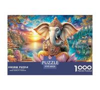 Ganesha MeditationDynamic Jigsaw Puzzles for Adults Offering 1000 Advanced And Challenging Puzzle Games Designed for Both Women And Men - These High-Engagement Jigsaw Puzzles Are Perfect for Adults A