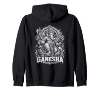 Ganesha Obstacles Fall Hindu Elephant Energy Zip Hoodie
