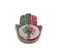 Ganesha Soapstone Hamsa Incense Holder - Spiritual Decor & Aromatherapy