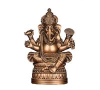 Ganesha Statues, Ganapati, Ganesh Statue, Ganesha Idol, Ganapati Ganesh Figurine - Ganesh Idol for Car Dashboard, Ganesha Idol Car Dashboard, Ganpati Car Dashboard, Chakra Decor (Brass)