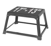 GanFindX Metal Plyometric Jumping Box 12 Inch with 17 * 13 Inch Surface Steel Plyo Box Home Gym Jump Trainer for Fitness Exercise Agility Stamina Conditioning Strength Training