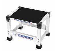 GanFindX Steel Plyo Box 12 Inch with 15 * 12 Inch Surface Metal Plyometric Jumping Box Home Gym Jump Trainer for Fitness Exercise Agility Stamina Conditioning Strength Training, White