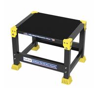 GanFindX Steel Plyo Box 12 Inch with 15 * 12 Inch Surface Metal Plyometric Jumping Box Home Gym Jump Trainer for Fitness Exercise Agility Stamina Conditioning Strength Training, Black