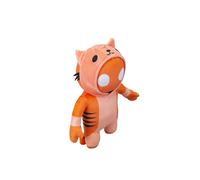 VFM - Gang Beasts Tiger Soft Toy Video Game Plush with Hooded Jumper Stuffed Toy Plush Toy Cute Stuffed Plushie, Gifts for Birthday, Valentine's Day Chirstmas - 28cm Orange