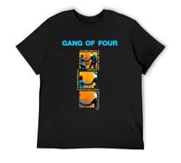 Gang of Four Entertainment Unisex Pure Cotton Short-Sleeve T-Shirts Black L
