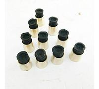 Ganga Nautical Lot of 10 Solid Brass Vintage Spare Rubber tip for Walking Stick Cane Part of Wooden Sticks Canes Spare Part of replacment Design Gift