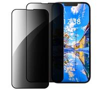 GANGANPRO 2 Pack Privacy Screen Protector Compatible with Samsung Galaxy A13 4G/5G/A03S/A03 Core,HD Black 9H Hardness,Coverage Anti Spy Private Tempered Glass