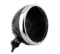 GANGEV Headlamp Universal Motorcycle Round 7" LED Headlight Housing Headlamp Light Shell For 7 inch Bulb Bucket Bottom Mount