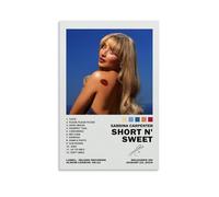 Gangguii Sabrina Carpenter Poster Short N' Sweet Album Music Posters for Room Aesthetic Canvas Wall Art Bedroom Decor12x18inch(30x45cm)