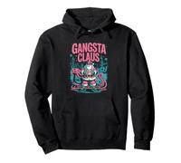 Gangsta Claus Urban Christmas Holiday funny Art Pullover Hoodie
