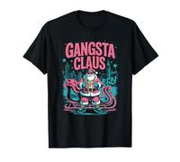 Gangsta Claus Urban Christmas Holiday Funny Art T-Shirt