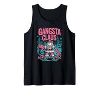 Gangsta Claus Urban Christmas Holiday Funny Art Tank Top