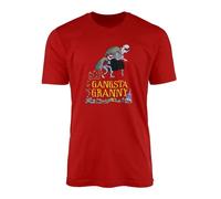 Gangsta Granny T-Shirt Top Tee - World Book Day Kids Childrens Young Teen Novel Comic Funny Comedy Action TV Film School Billionaire Boy Gifts Presents (Small, Red Prime)