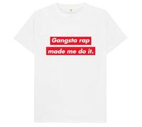 Gangsta Rap Made Me Do It Hip Hop Kids Womens Mens T Shirt XXL Black