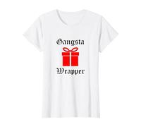 Gangsta Wrapper T-Shirt, Women, White, Large