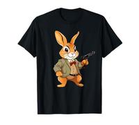 Gangster Bunny With A Gun Funny Rabbit Gun Lovers Design T-Shirt
