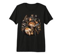 Gangster Cat Boss Crew Street Hip Hop Mafia Gift Premium T-Shirt