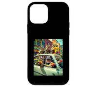 Gangster Cats Street Cat Gang In Car Meme The Meowfia Crime Case for iPhone 12 mini