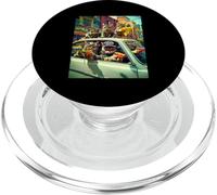 Gangster Cats Street Cat Gang In Car Meme The Meowfia Crime PopSockets PopGrip for MagSafe