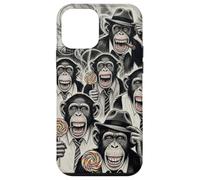 Gangster Chimp Ape Mafia Lollipop Noir Pop Art Illustration Case for iPhone 12 mini