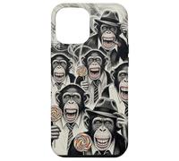 Gangster Chimp Ape Mafia Lollipop Noir Pop Art Illustration Case for iPhone 12 Pro Max