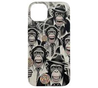 Gangster Chimp Ape Mafia Lollipop Noir Pop Art Illustration Case for iPhone 14 Plus