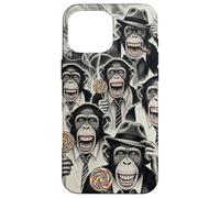 Gangster Chimp Ape Mafia Lollipop Noir Pop Art Illustration Case for iPhone 16 Pro Max