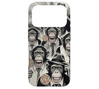 Gangster Chimp Ape Mafia Lollipop Noir Pop Art Illustration Case for iPhone 17 Pro