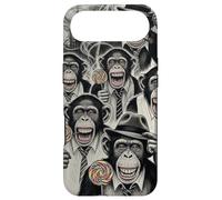 Gangster Chimp Ape Mafia Lollipop Noir Pop Art Illustration Case for iPhone Air