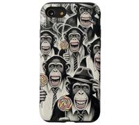 Gangster Chimp Ape Mafia Lollipop Noir Pop Art Illustration Case for iPhone SE (2020) / 7/8